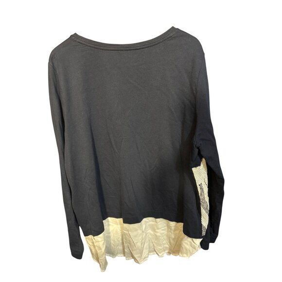 Crown & Ivy Women’s 3X Zebra Graphic Top With Ruffled Hem - Picture 5 of 5